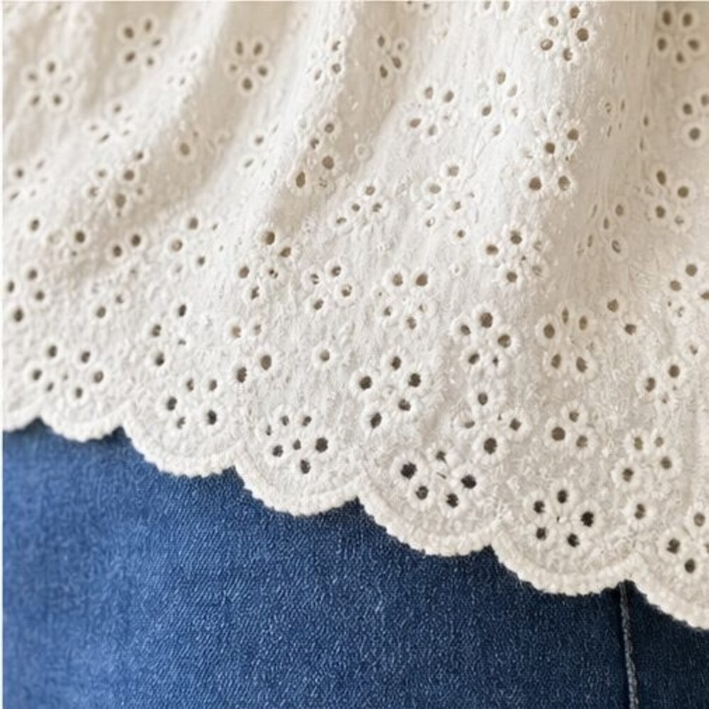 Ivory Ruffle Blouse - Picture 6 of 6